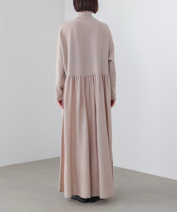 ギャザーニットワンピース［3/6発送予定］