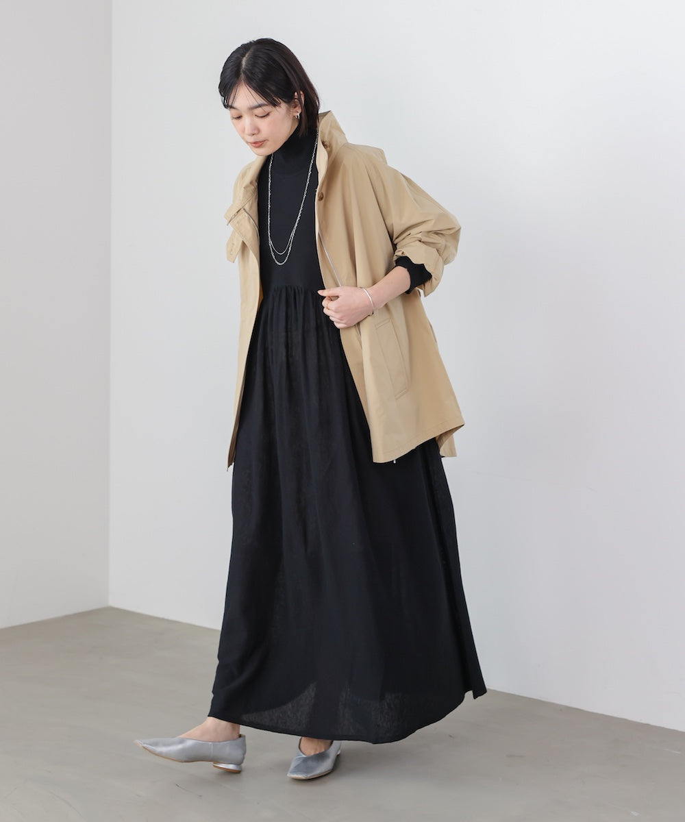 ギャザーニットワンピース［3/6発送予定］