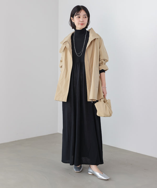 ギャザーニットワンピース［3/6発送予定］