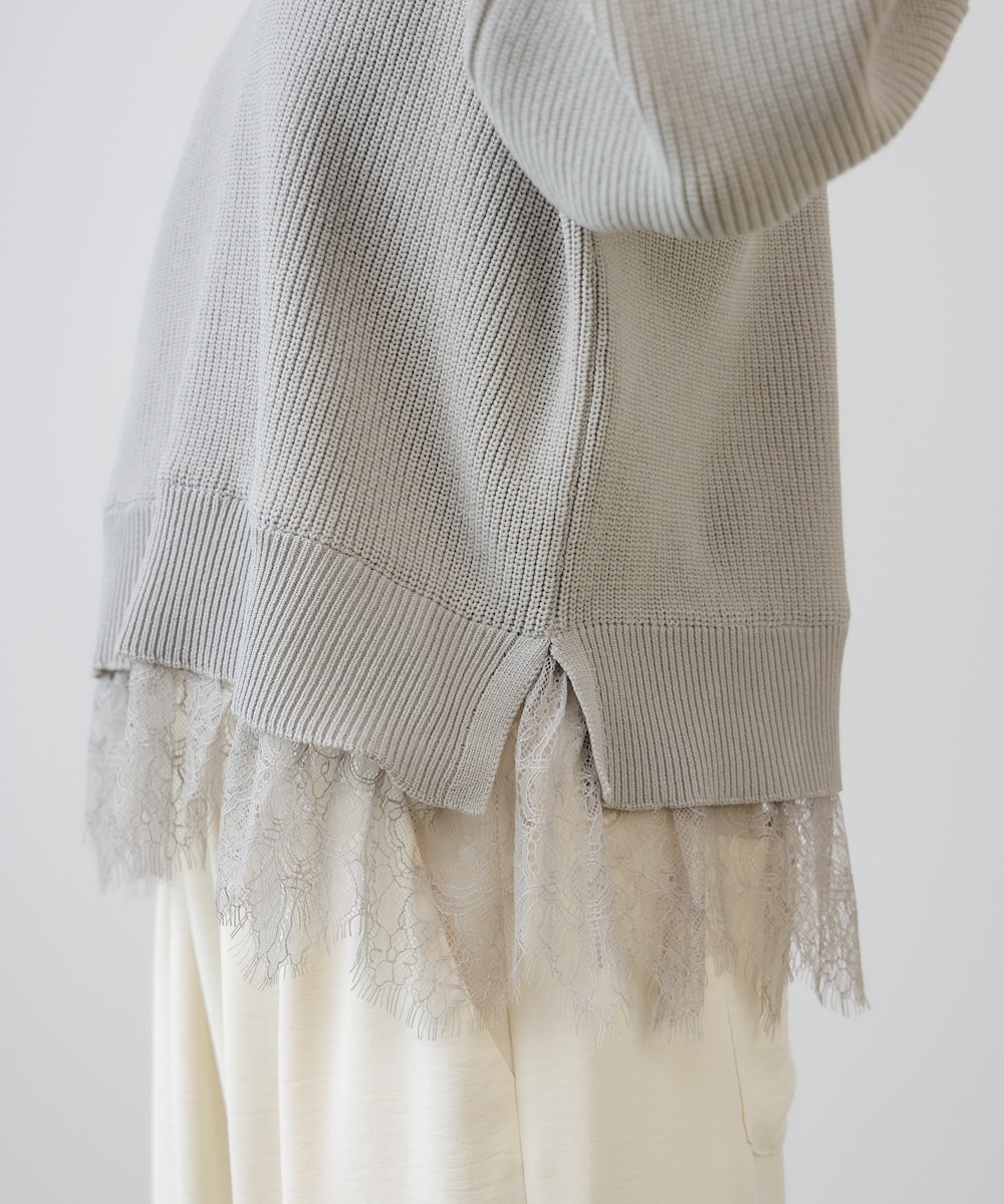 軽量レイヤードニットプルオーバー［2/6発送予定］