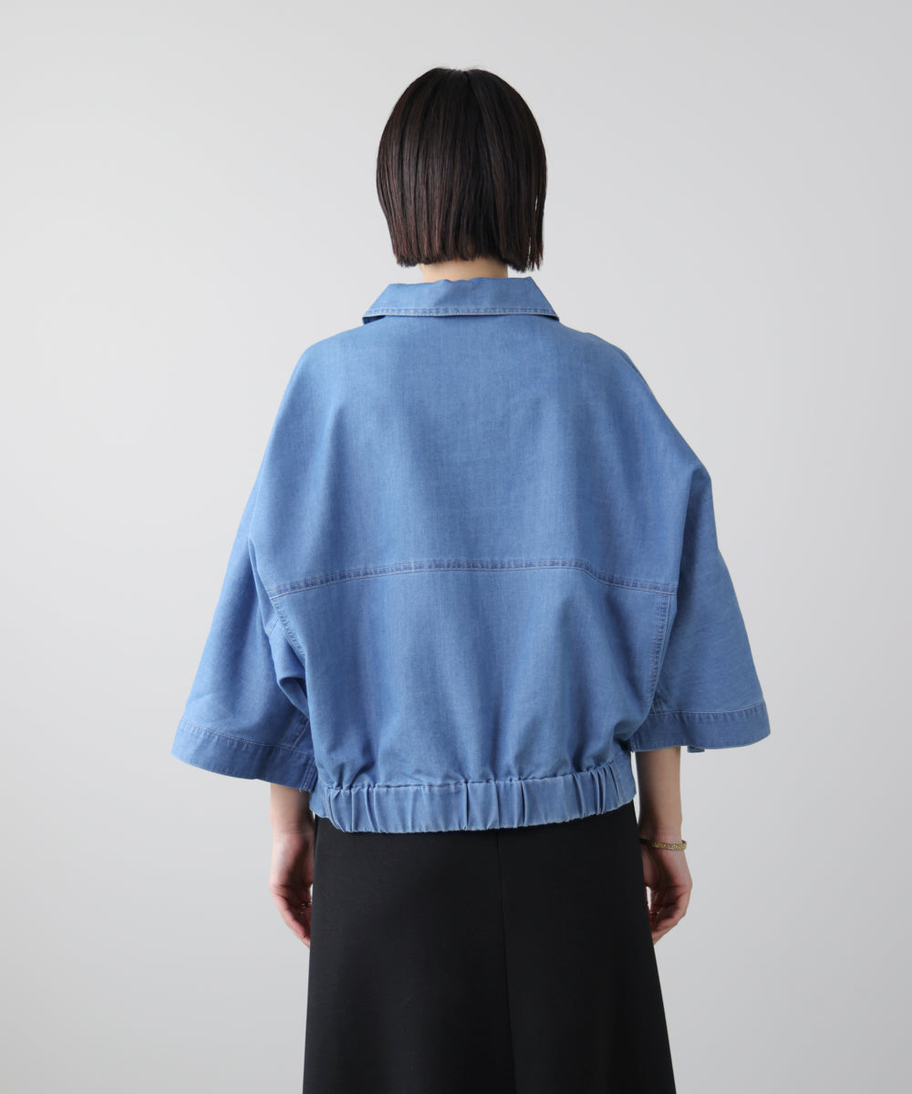 ライトデニムドルマンブルゾン［2/20発送予定］