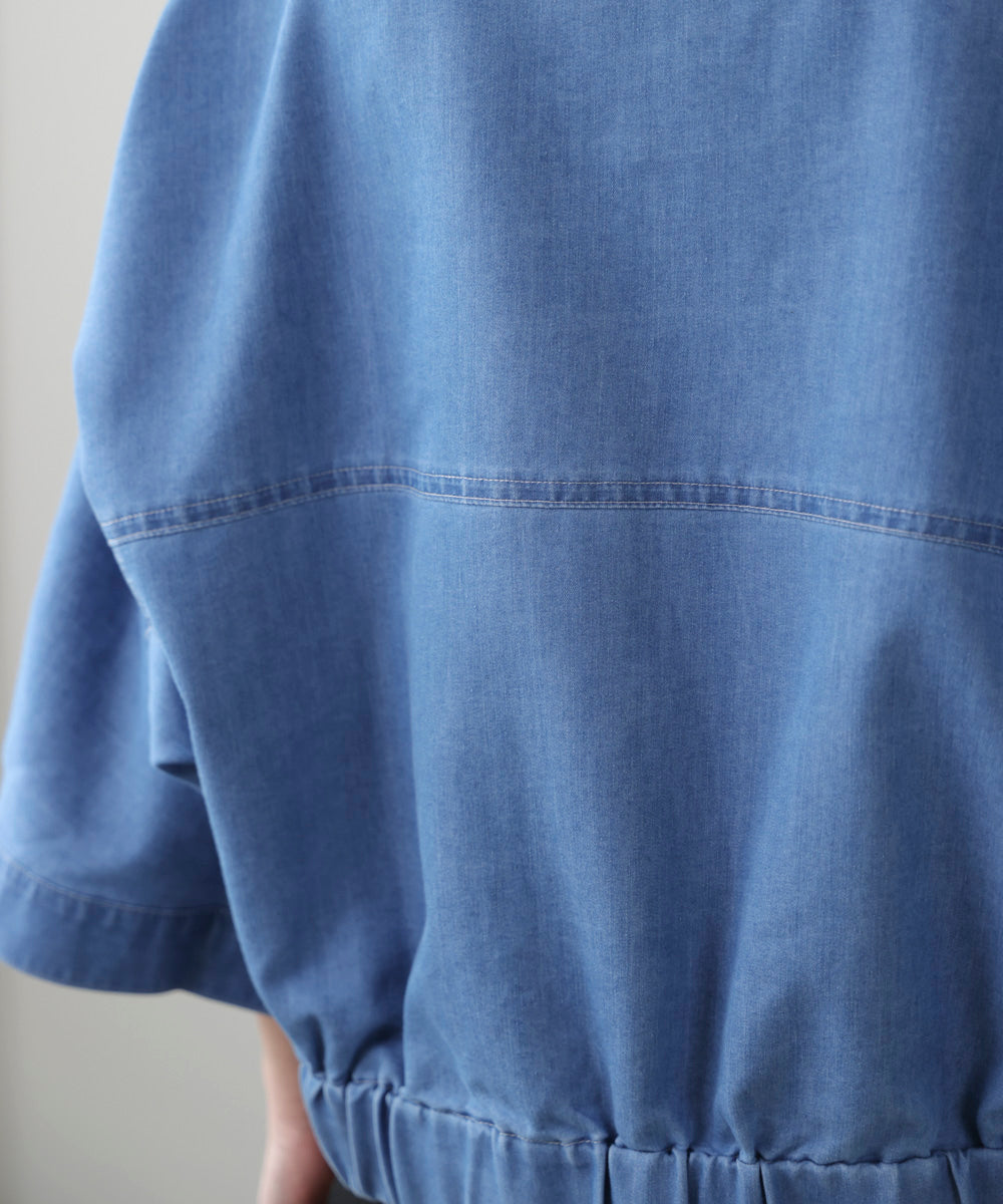 ライトデニムドルマンブルゾン［2/20発送予定］