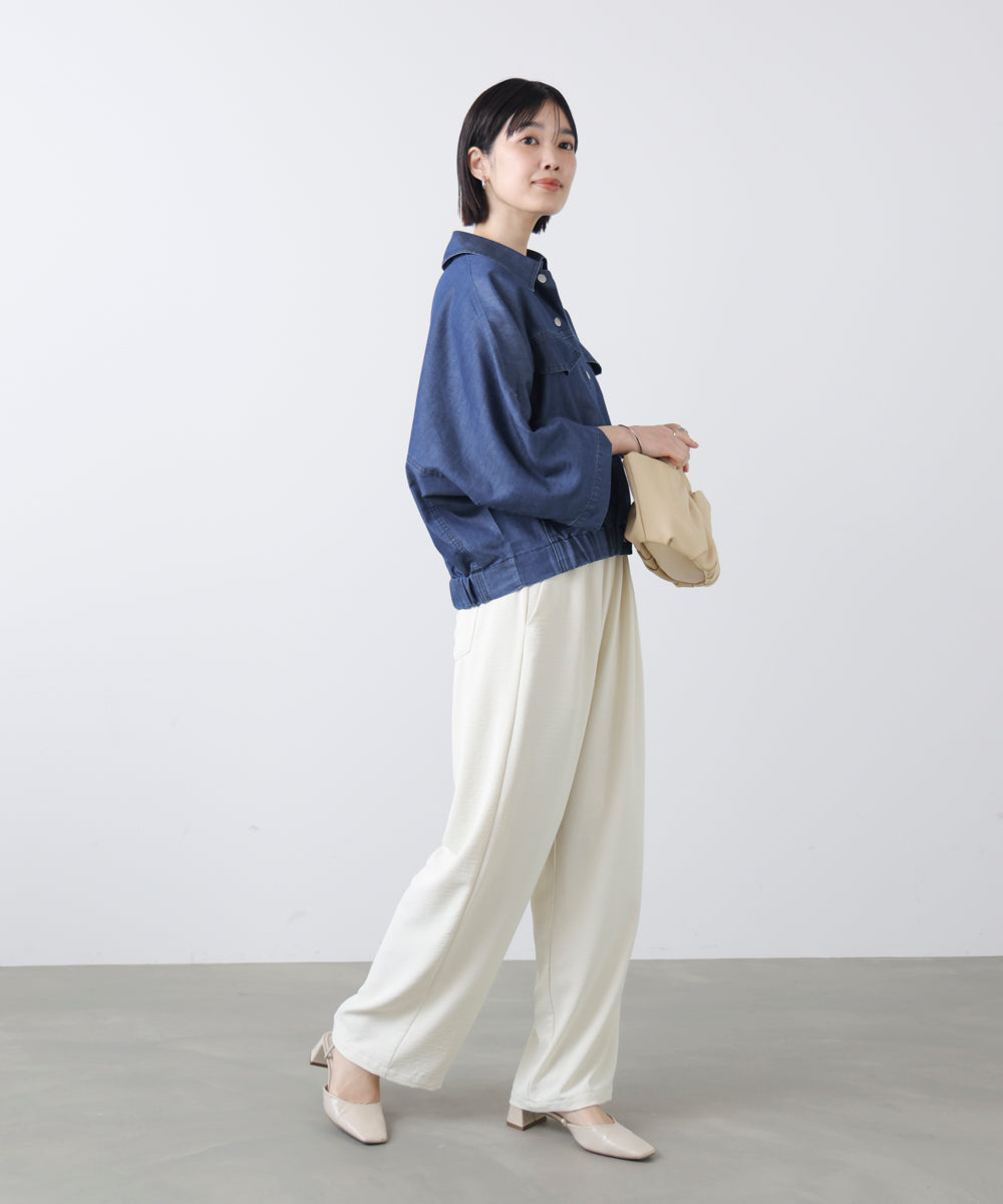 ライトデニムドルマンブルゾン［2/20発送予定］
