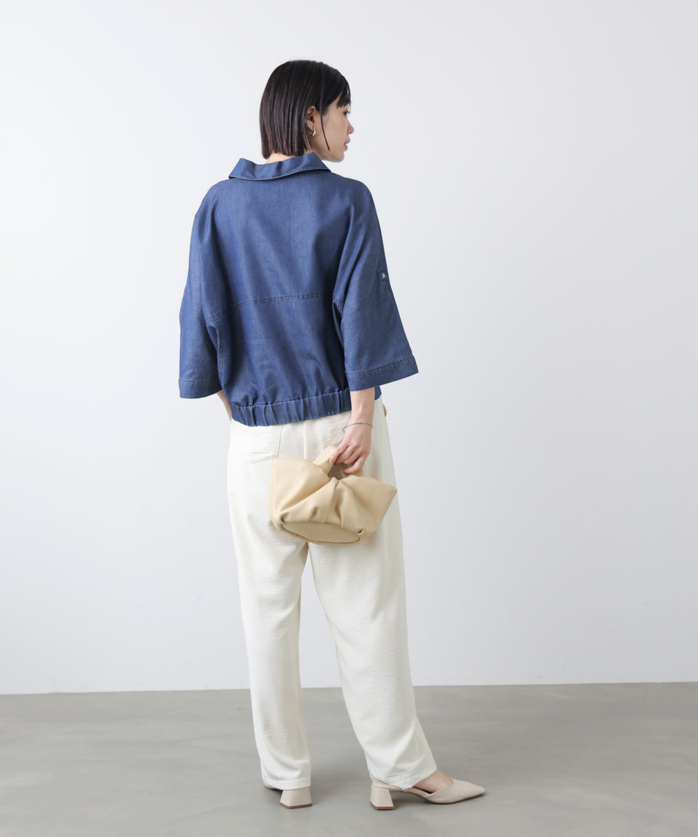 ライトデニムドルマンブルゾン［2/20発送予定］