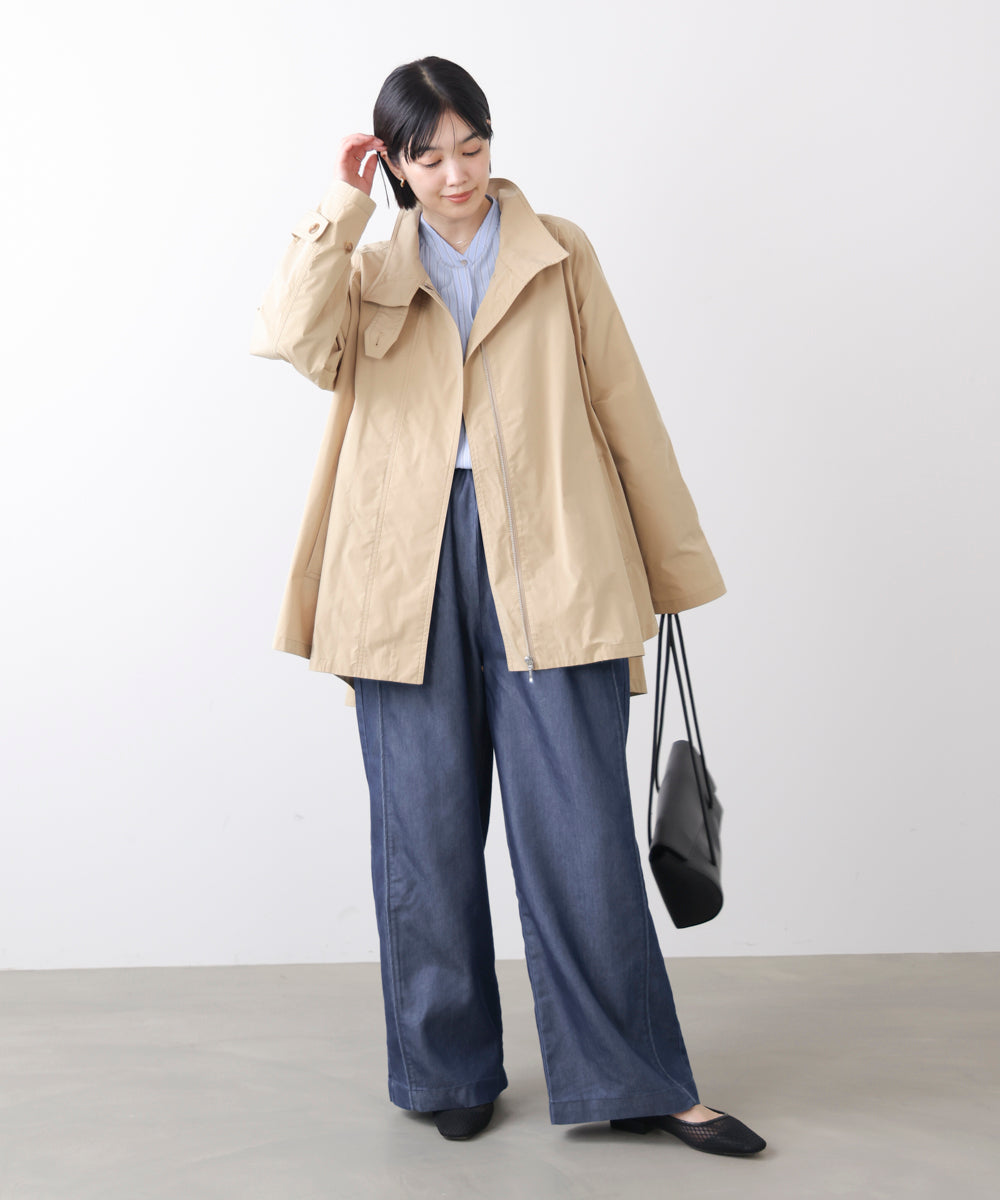 ライトデニムイージーワイドパンツ