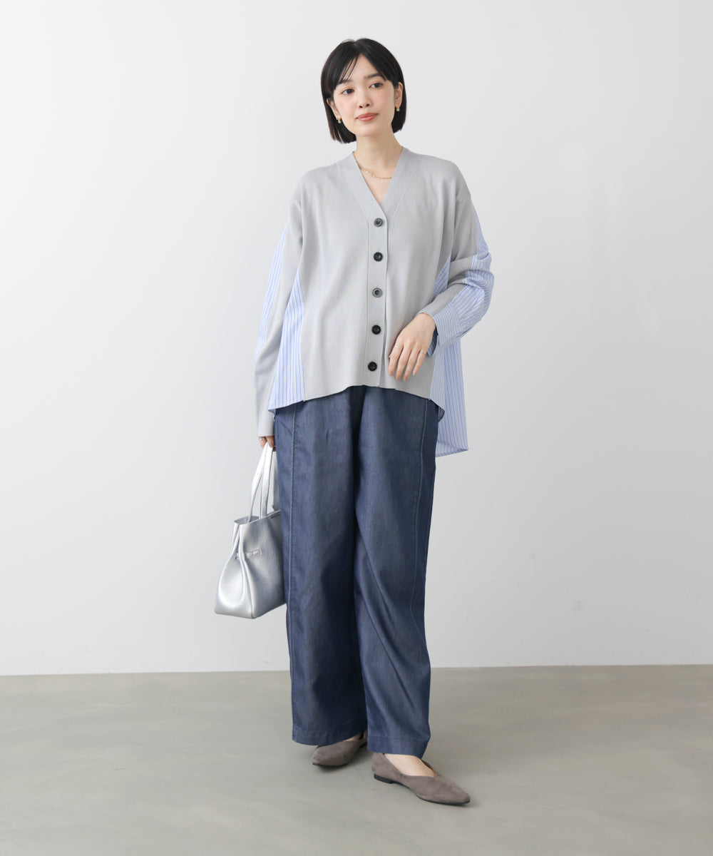 ライトデニムイージーワイドパンツ［2/20発送予定］