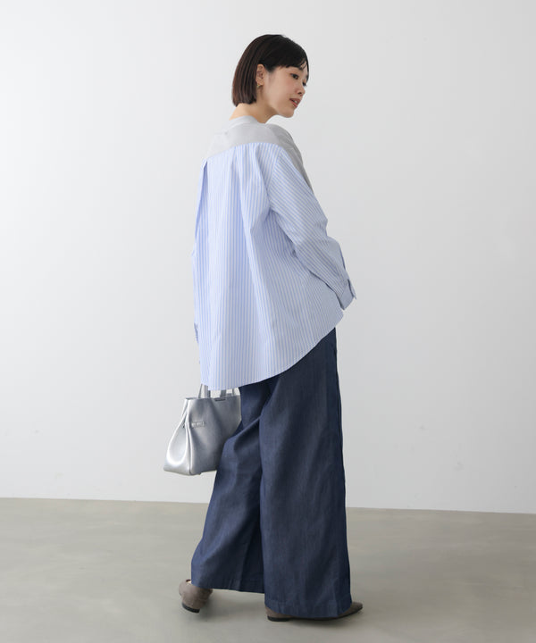 ライトデニムイージーワイドパンツ［2/20発送予定］