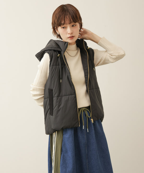ニット切替中綿ダウンベスト［11/12発送予定］