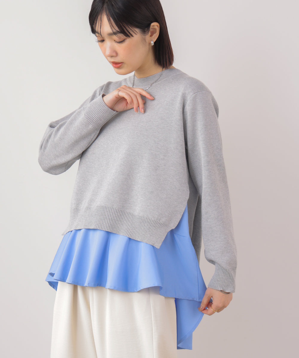 ニットセットレイヤードプルオーバー［2/6発送予定］
