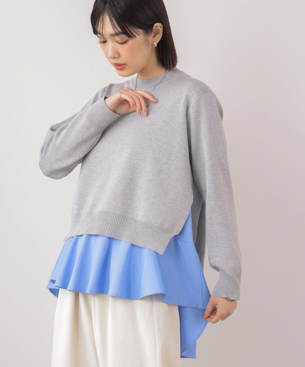 ニットセットレイヤードプルオーバー［2/6発送予定］