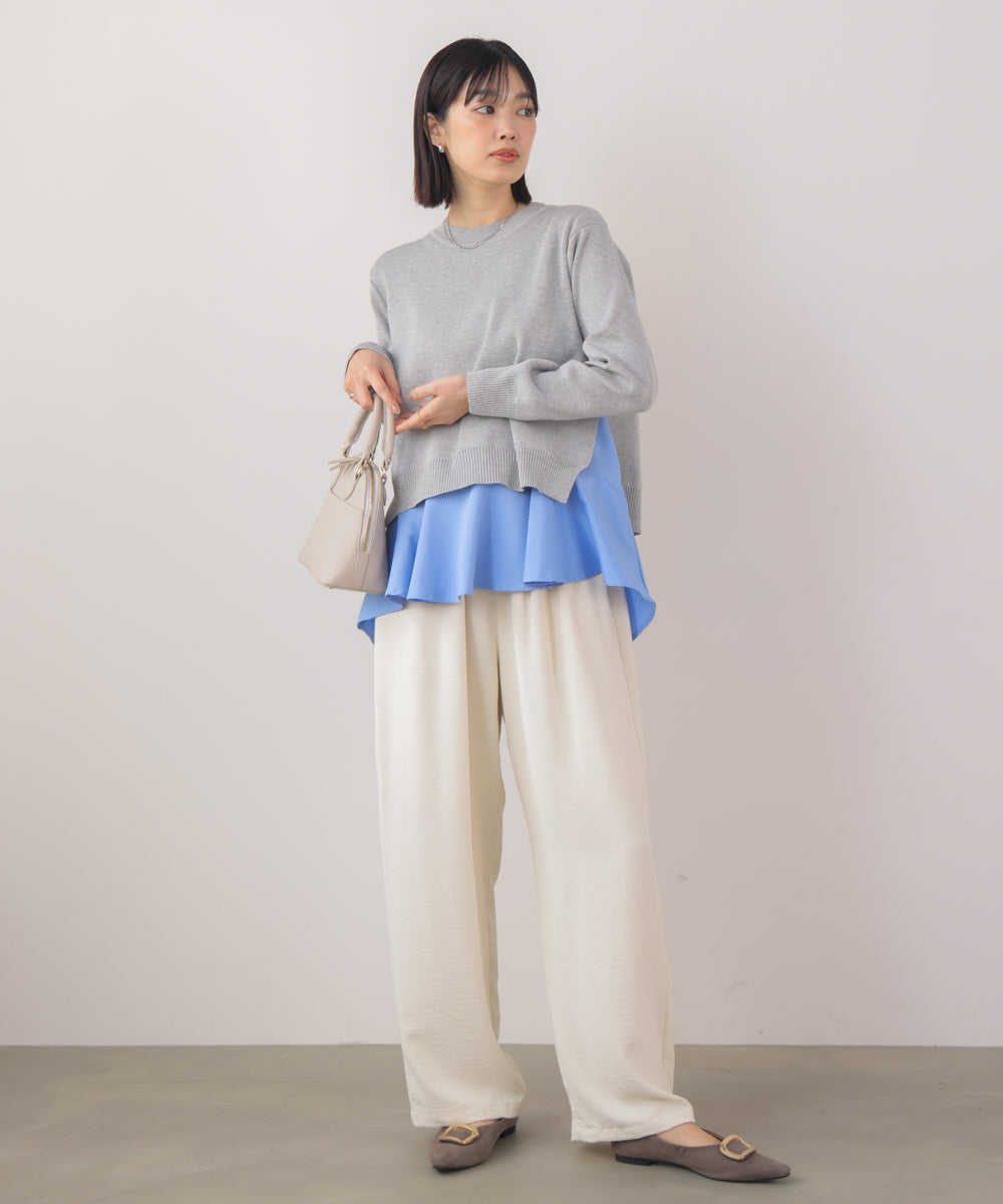 ニットセットレイヤードプルオーバー［2/6発送予定］