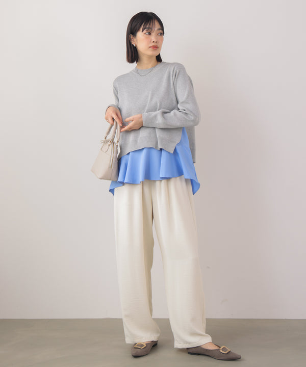 ニットセットレイヤードプルオーバー［2/6発送予定］