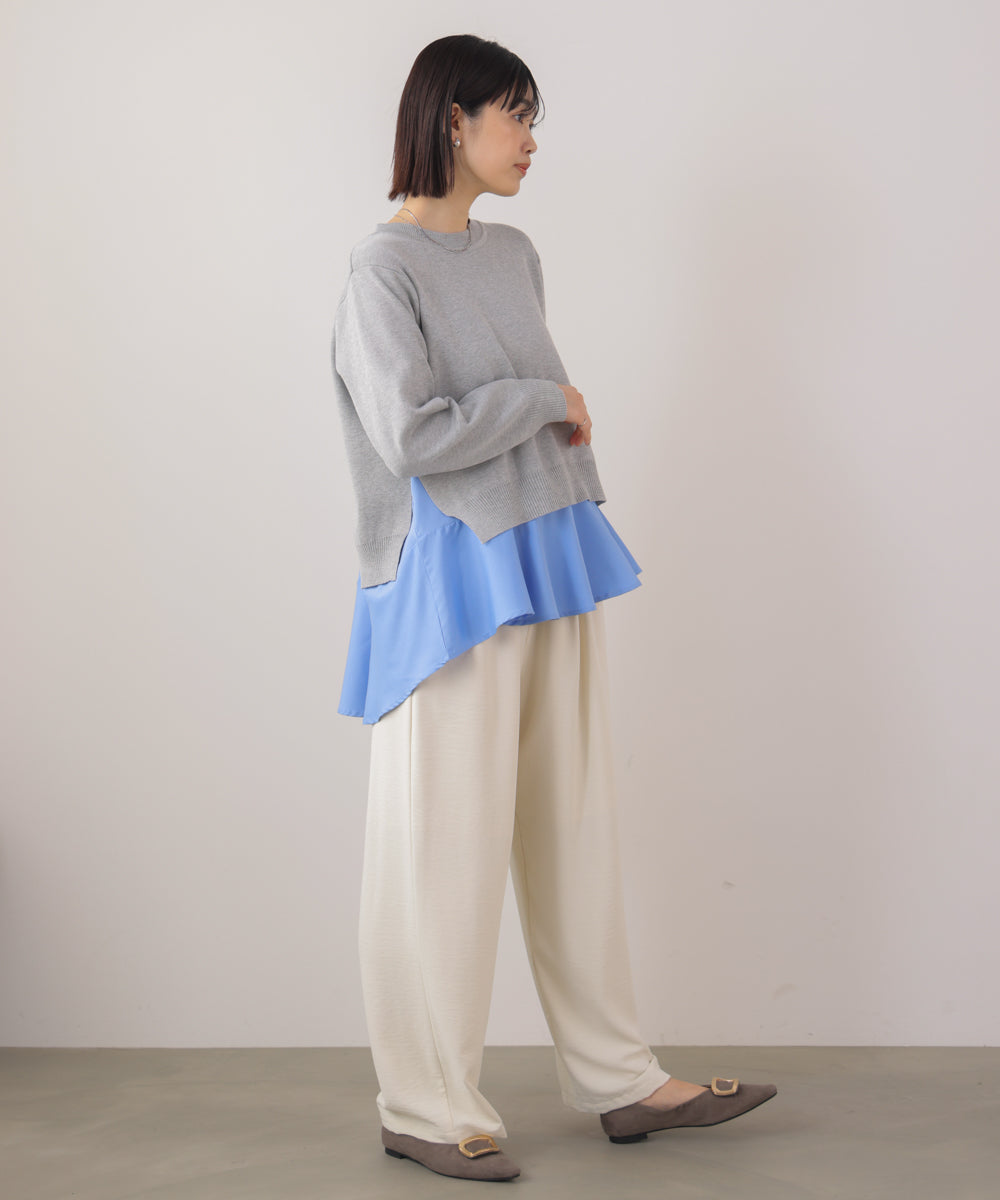 ニットセットレイヤードプルオーバー［2/6発送予定］