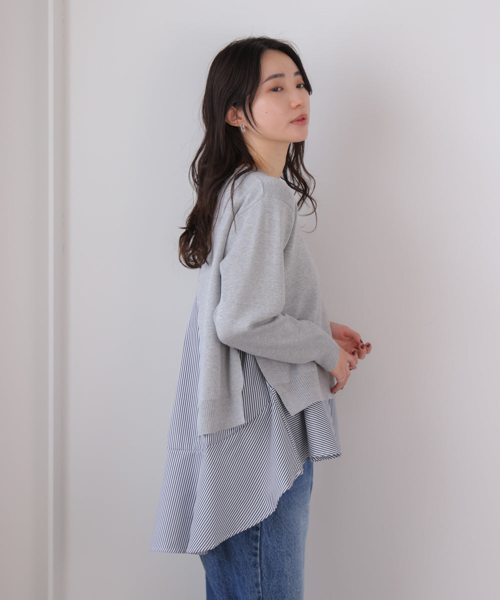 ニットセットレイヤードプルオーバー