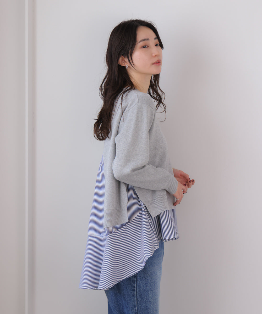 ニットセットレイヤードプルオーバー［2/6発送予定］