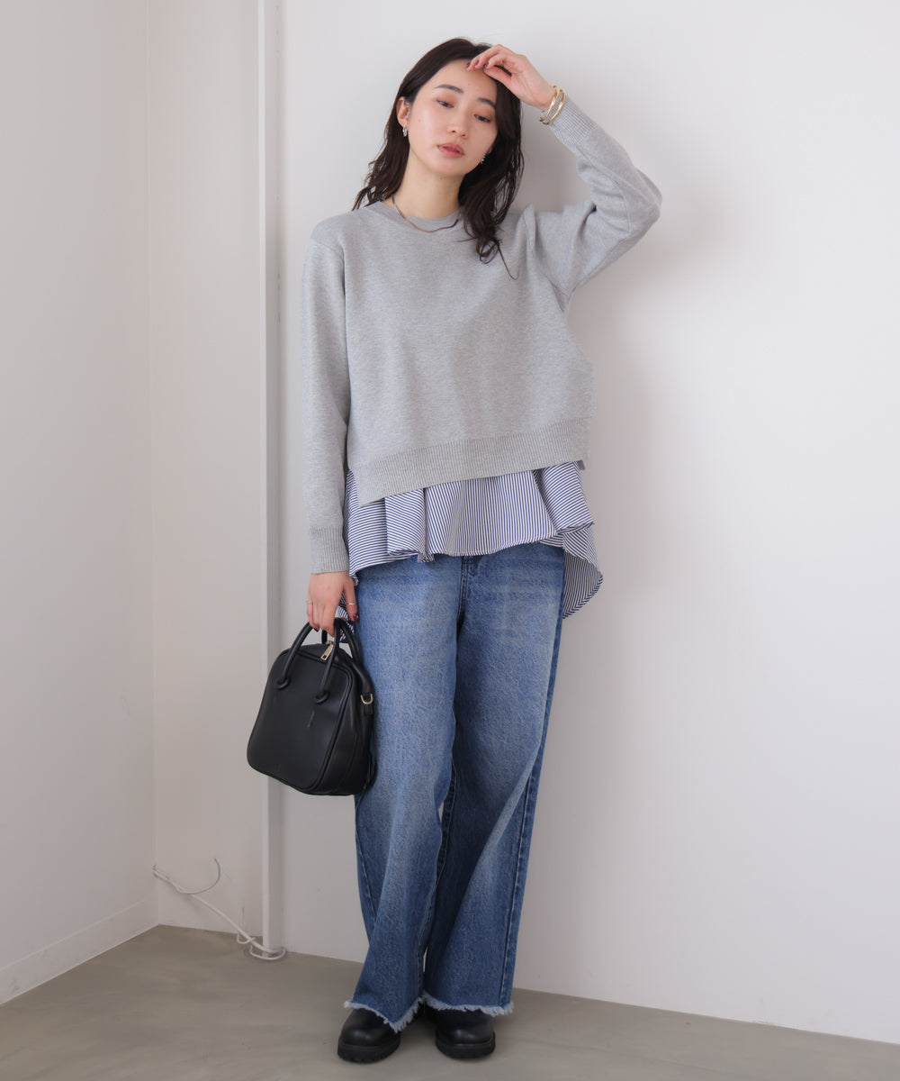 ニットセットレイヤードプルオーバー［2/6発送予定］