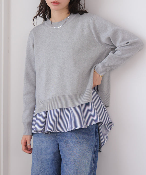 ニットセットレイヤードプルオーバー［2/6発送予定］