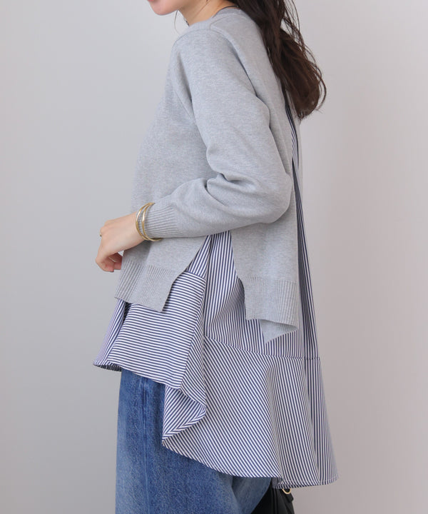 ニットセットレイヤードプルオーバー［2/6発送予定］