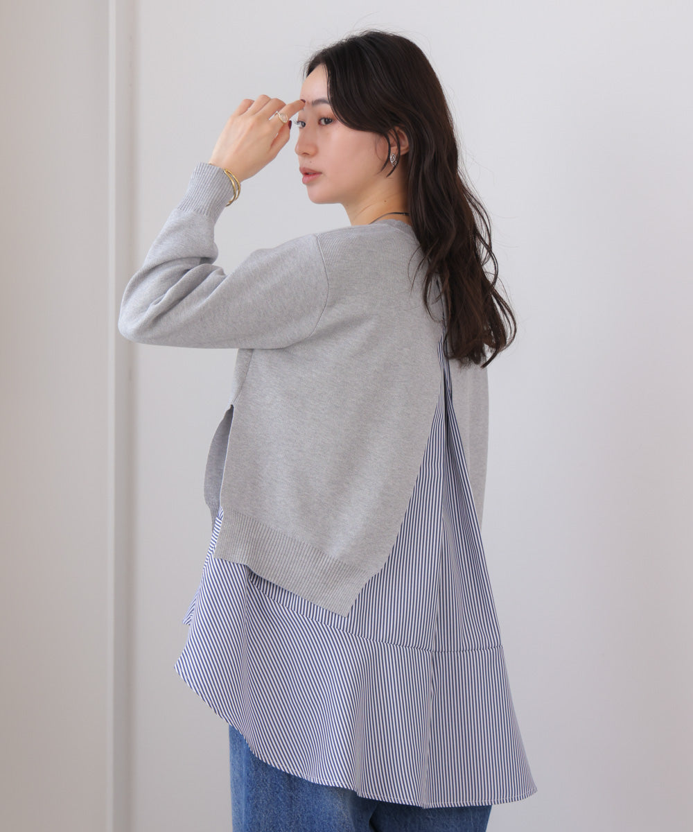 ニットセットレイヤードプルオーバー［2/6発送予定］