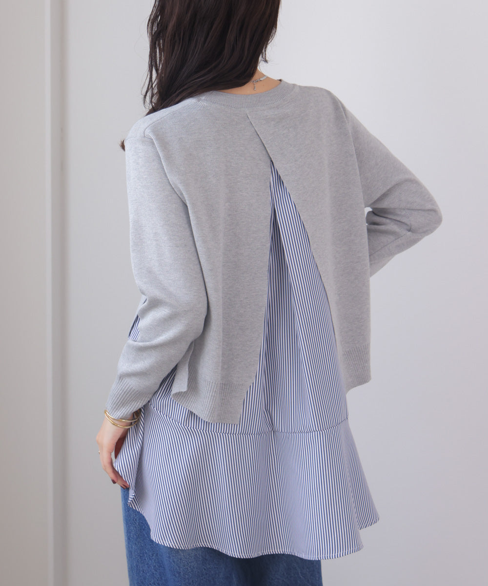 ニットセットレイヤードプルオーバー［2/6発送予定］