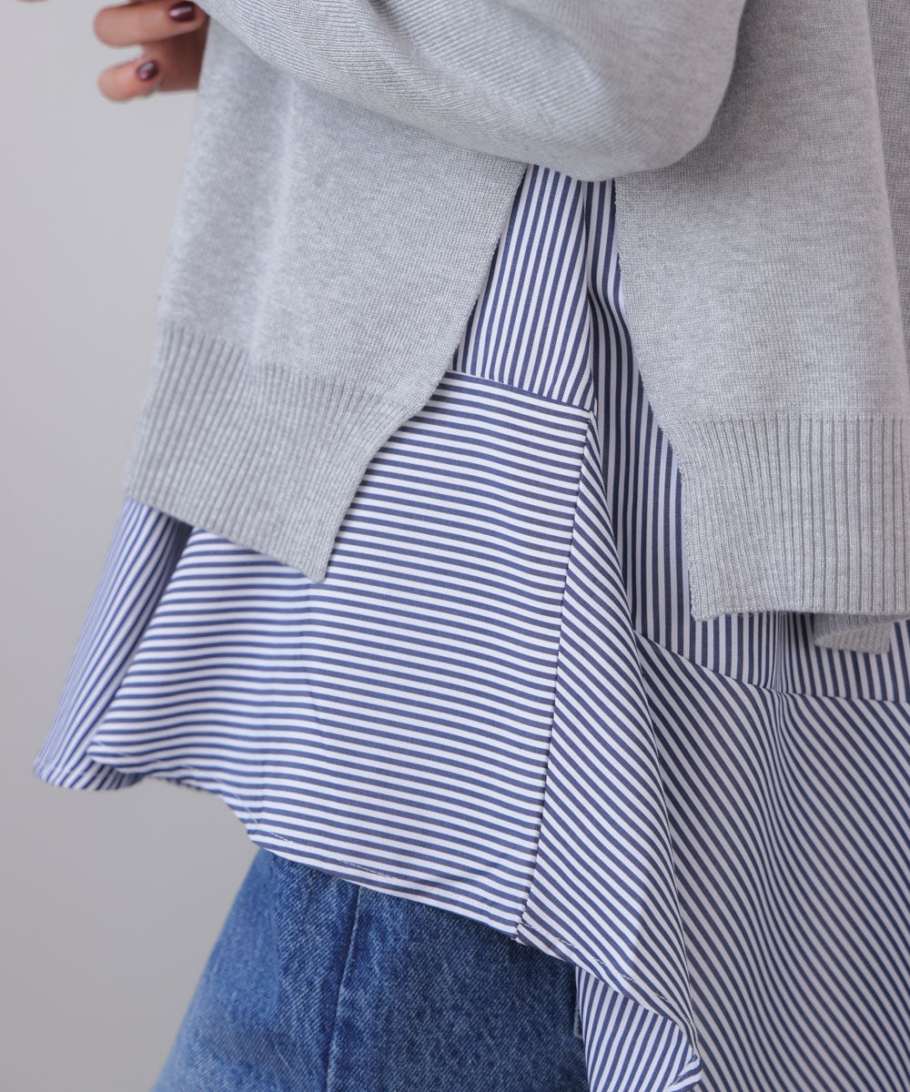 ニットセットレイヤードプルオーバー［2/6発送予定］