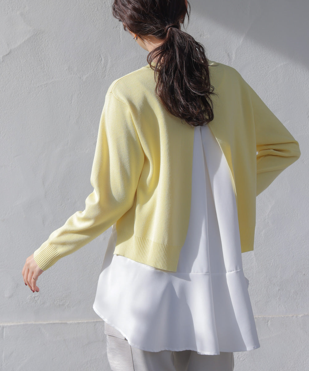 ニットセットレイヤードプルオーバー［2/6発送予定］