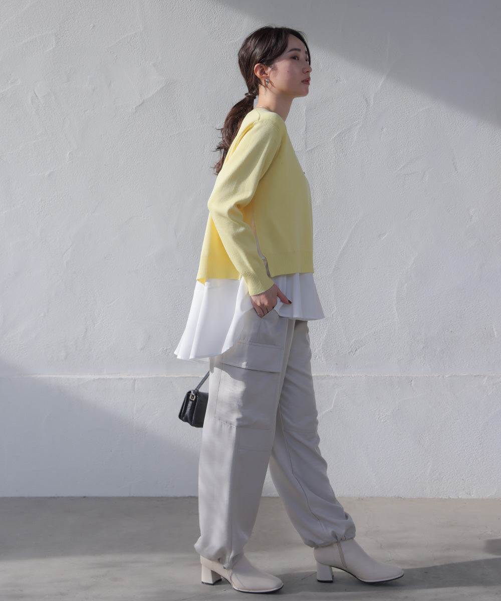 ニットセットレイヤードプルオーバー［2/6発送予定］