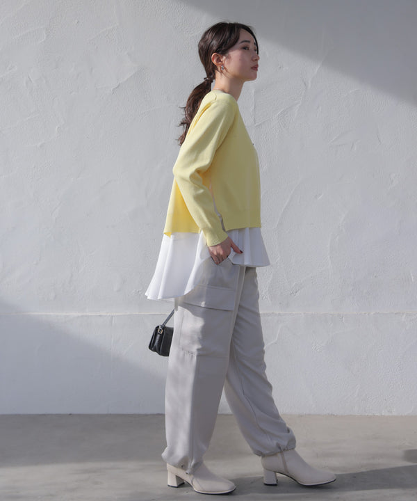 ニットセットレイヤードプルオーバー［2/6発送予定］