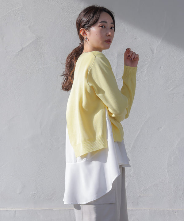 ニットセットレイヤードプルオーバー［2/6発送予定］