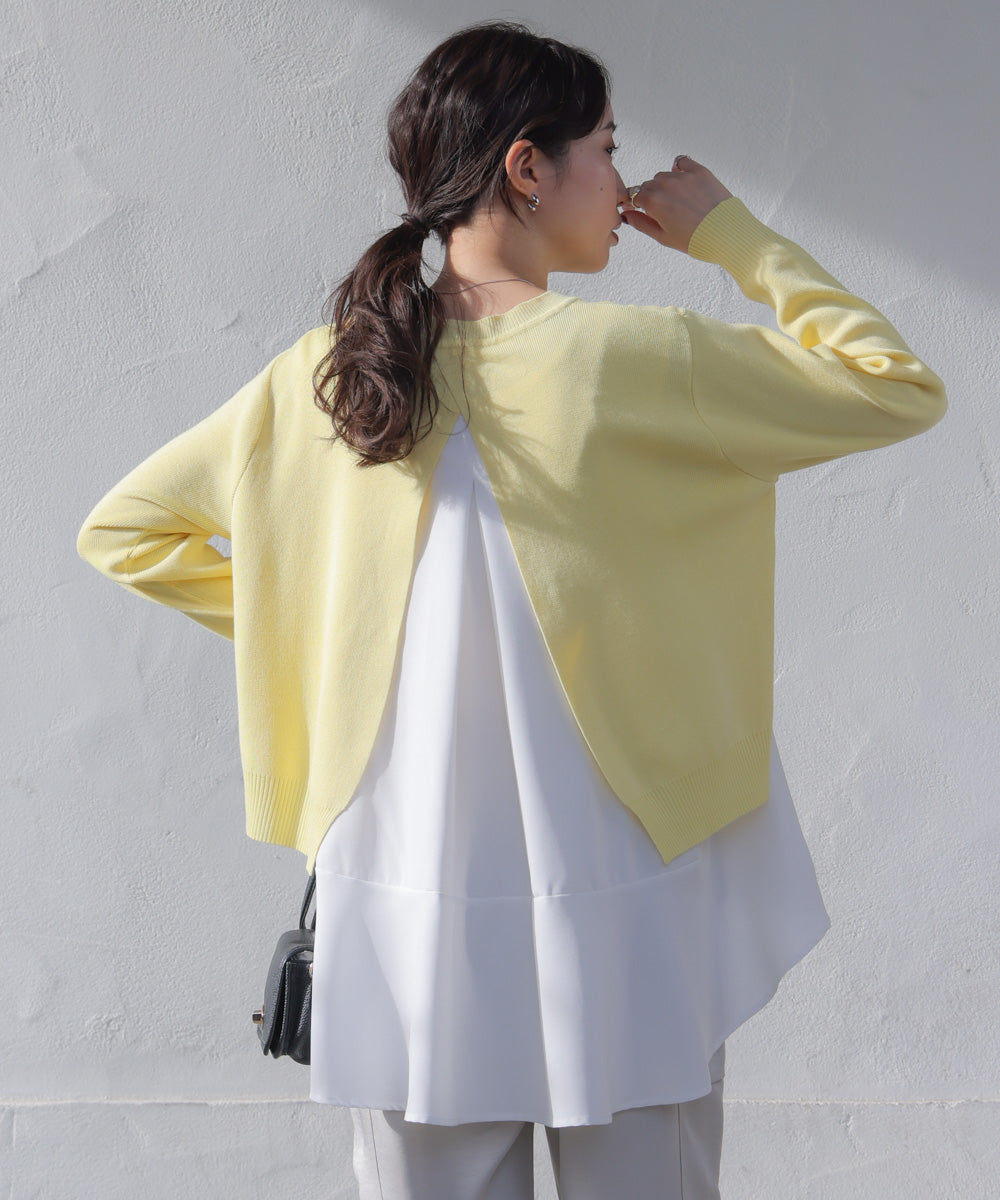 ニットセットレイヤードプルオーバー［2/6発送予定］