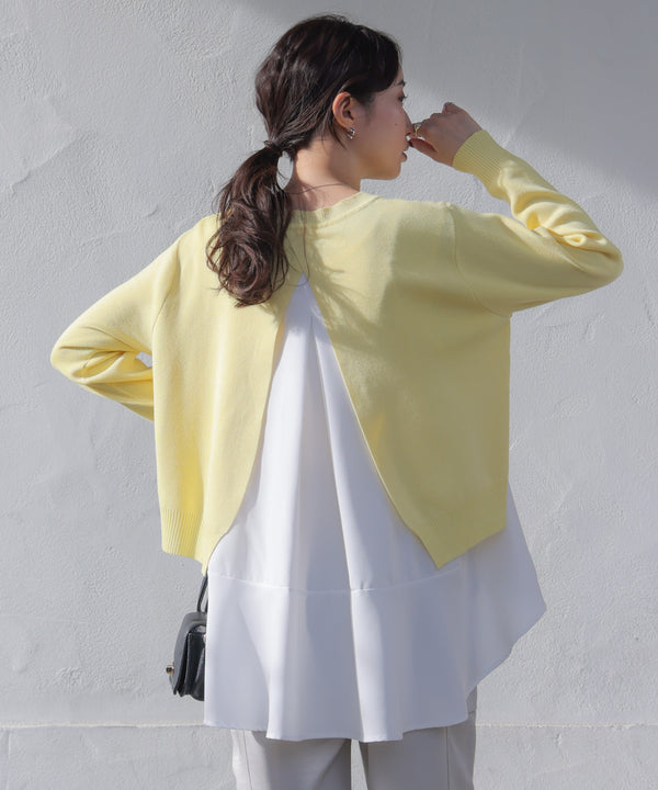 ニットセットレイヤードプルオーバー［2/6発送予定］