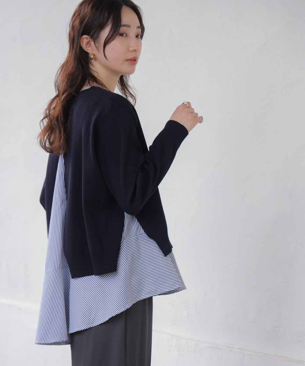 ニットセットレイヤードプルオーバー［2/6発送予定］