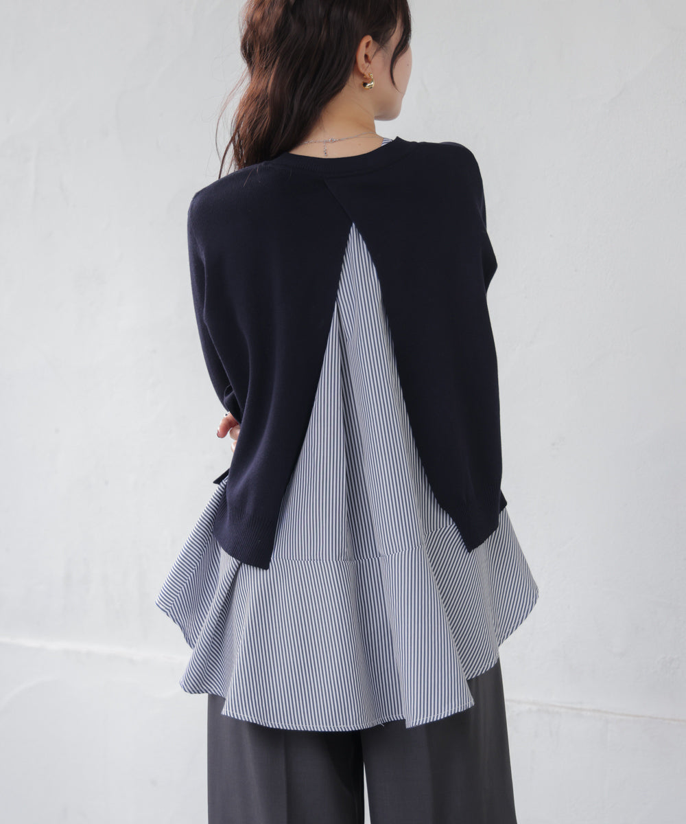 ニットセットレイヤードプルオーバー