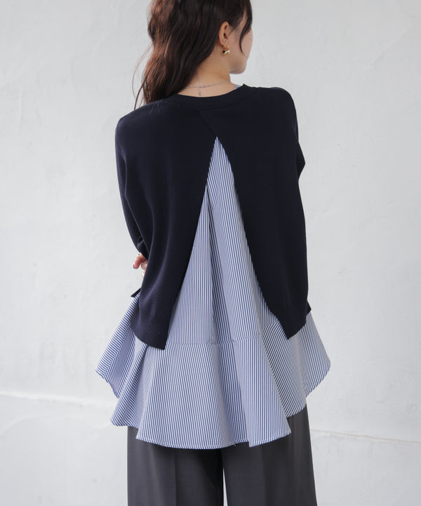 ニットセットレイヤードプルオーバー［2/6発送予定］