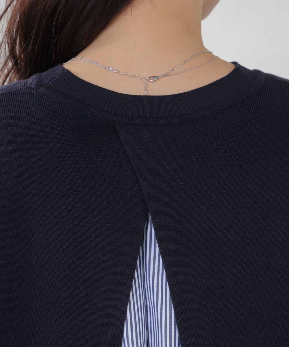 ニットセットレイヤードプルオーバー［2/6発送予定］