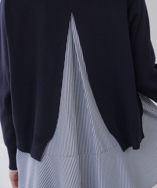 ニットセットレイヤードプルオーバー