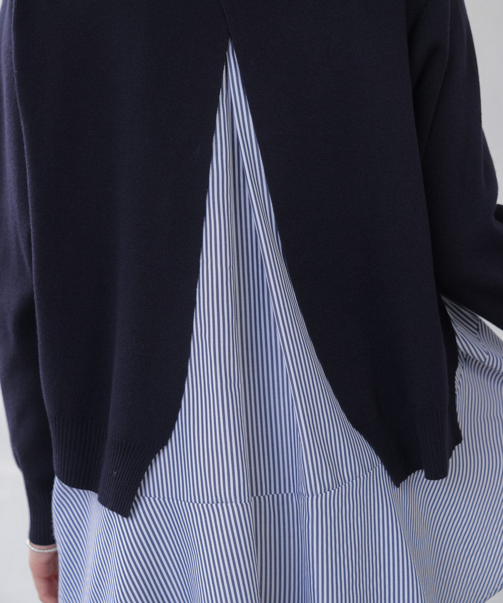 ニットセットレイヤードプルオーバー［2/6発送予定］