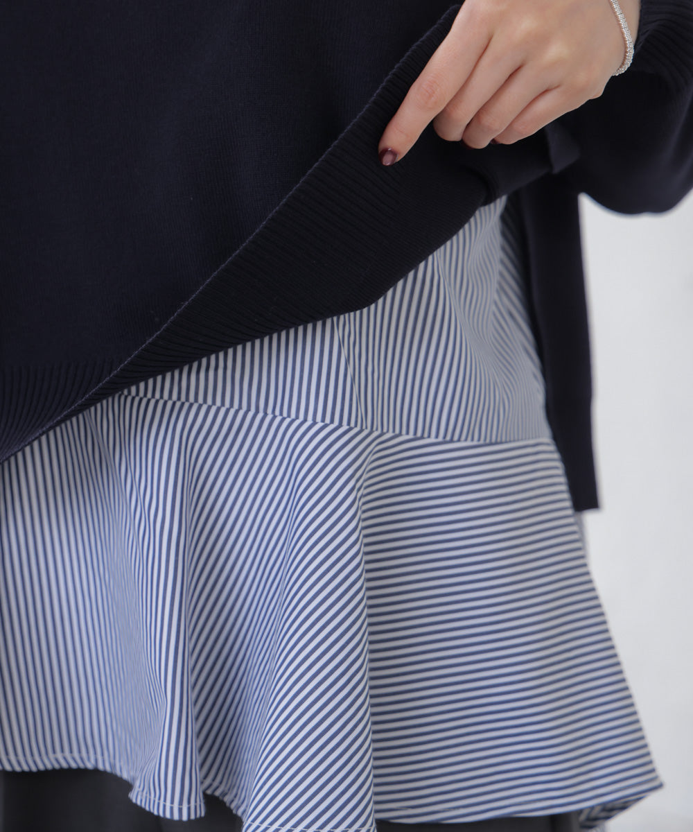 ニットセットレイヤードプルオーバー［2/6発送予定］