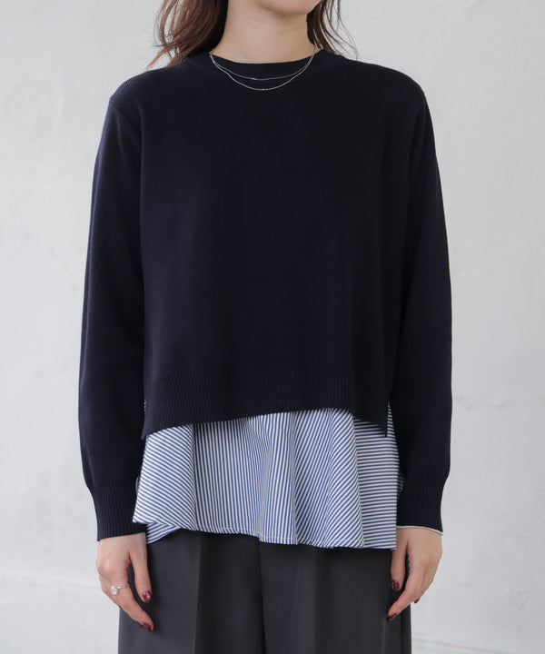 ニットセットレイヤードプルオーバー［2/6発送予定］