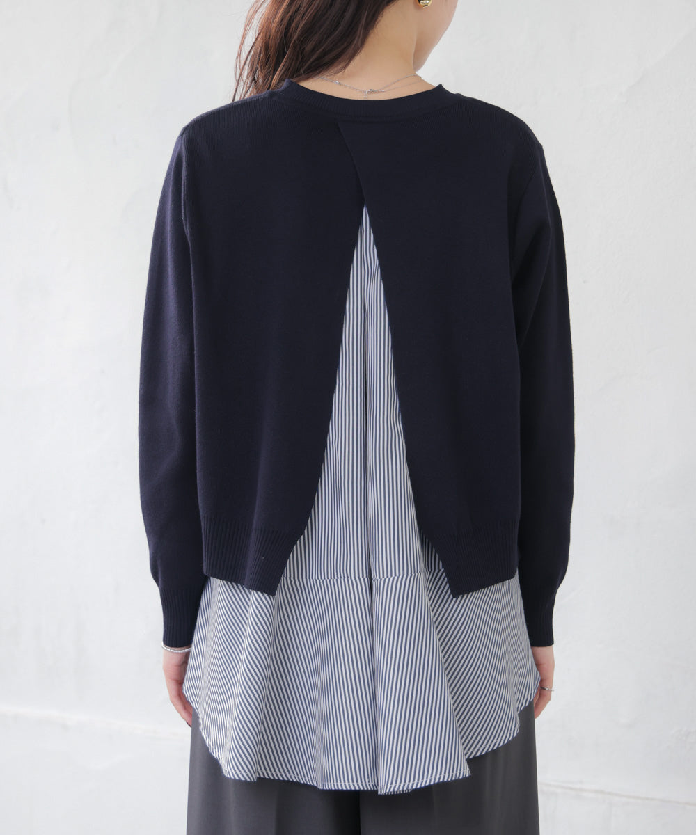 ニットセットレイヤードプルオーバー