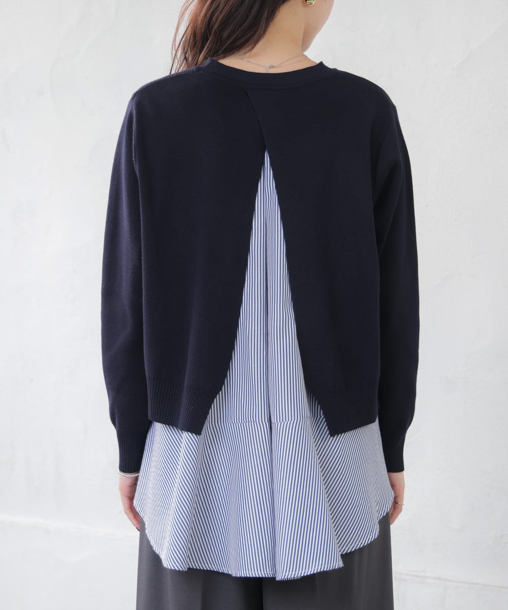 ニットセットレイヤードプルオーバー［2/6発送予定］