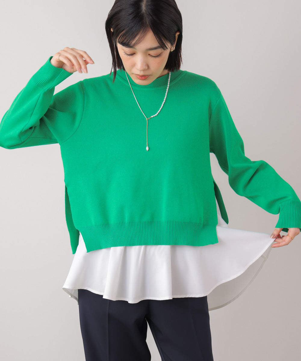 ニットセットレイヤードプルオーバー［2/6発送予定］