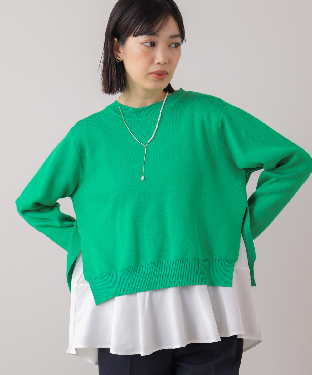 ニットセットレイヤードプルオーバー［2/6発送予定］