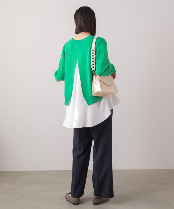 ニットセットレイヤードプルオーバー［2/6発送予定］