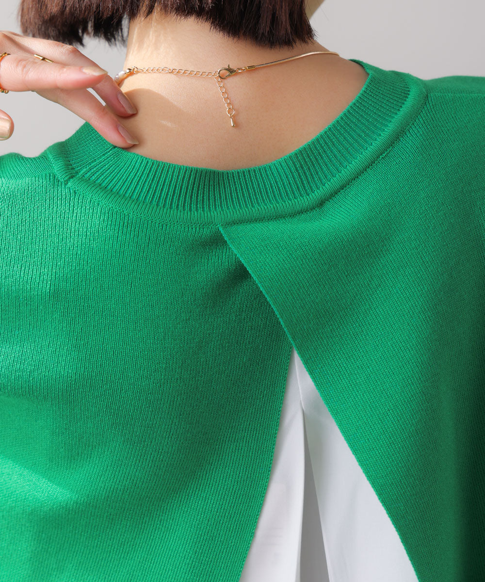 ニットセットレイヤードプルオーバー［2/6発送予定］