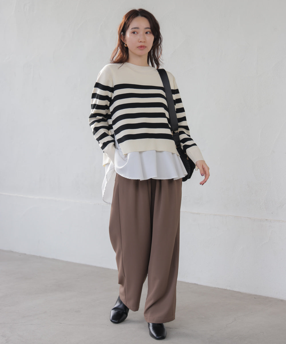 ニットセットレイヤードプルオーバー［2/6発送予定］