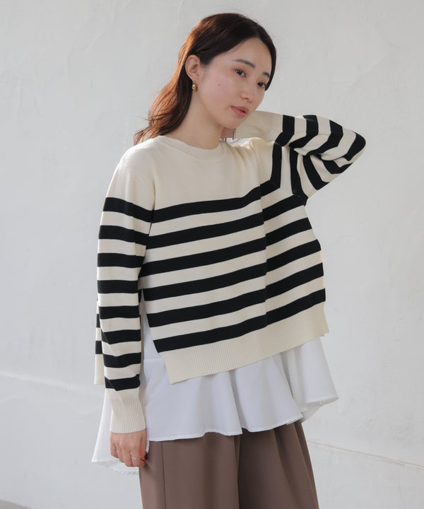 ニットセットレイヤードプルオーバー［2/6発送予定］