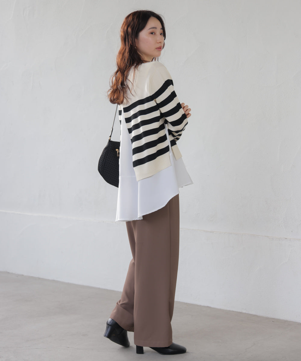 ニットセットレイヤードプルオーバー［2/6発送予定］