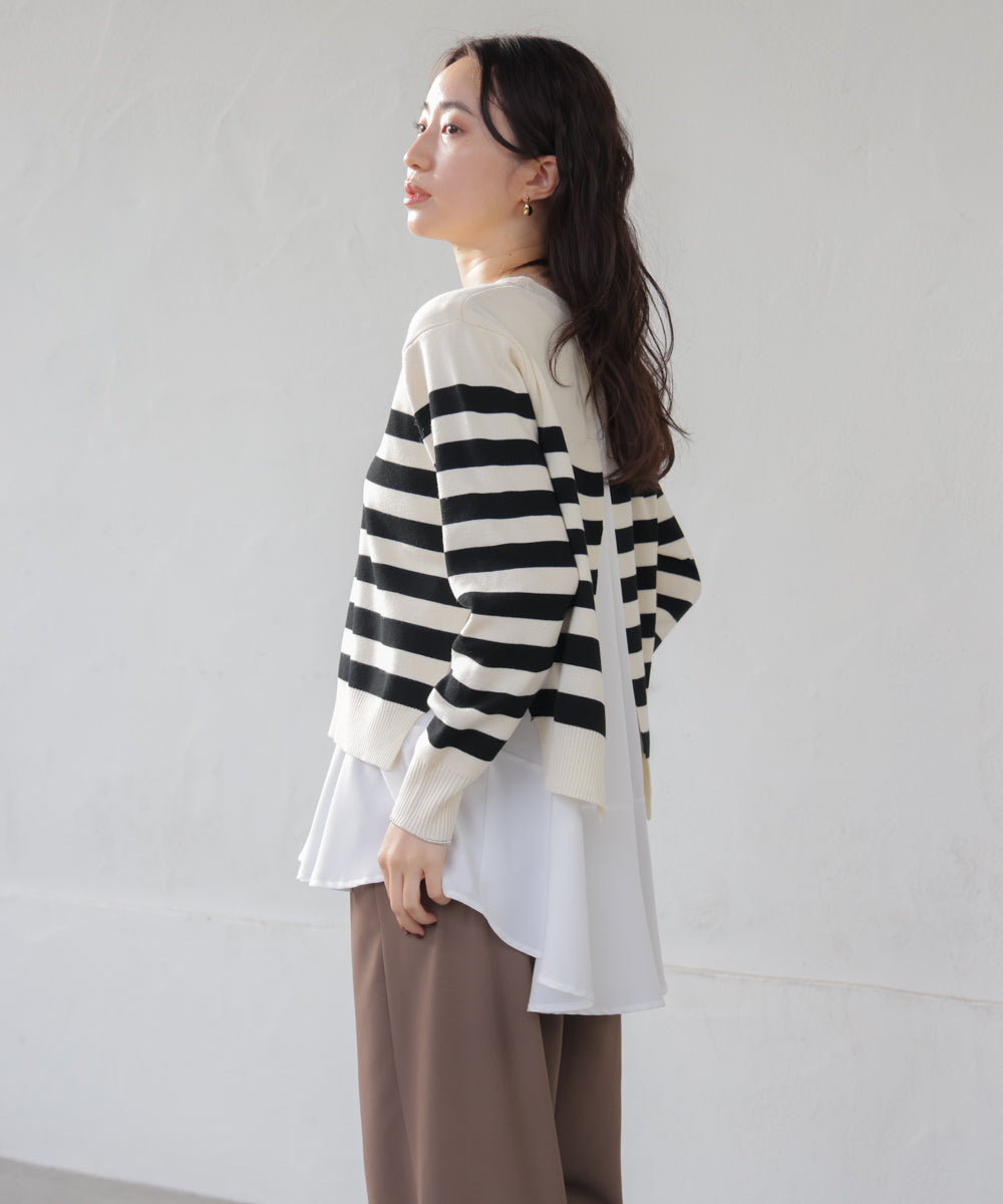 ニットセットレイヤードプルオーバー［2/6発送予定］