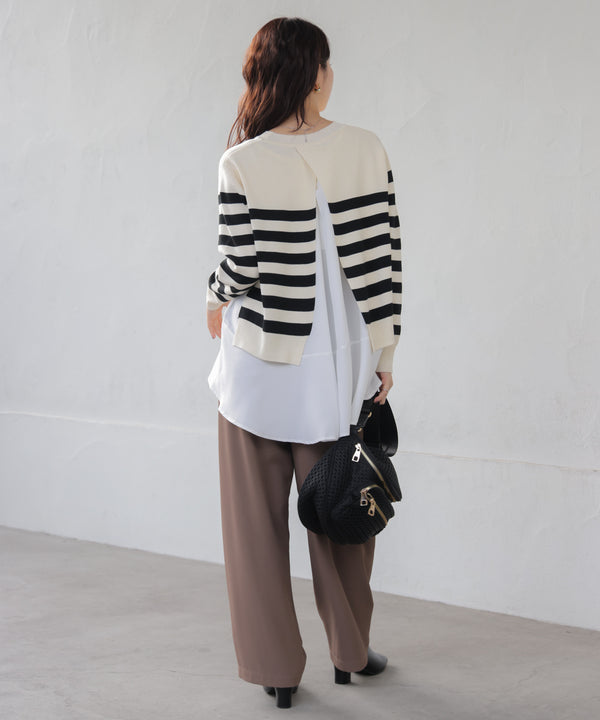 ニットセットレイヤードプルオーバー［2/6発送予定］